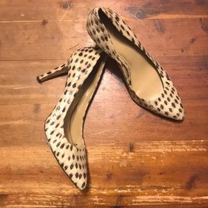 Ann Taylor Snakeskin pointed-toe pumps